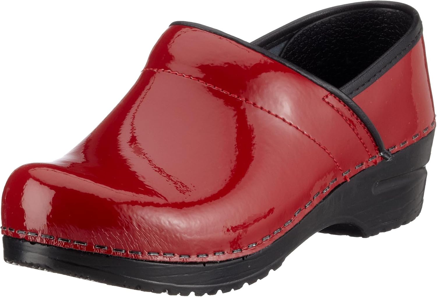 sanita women's professional patent clog