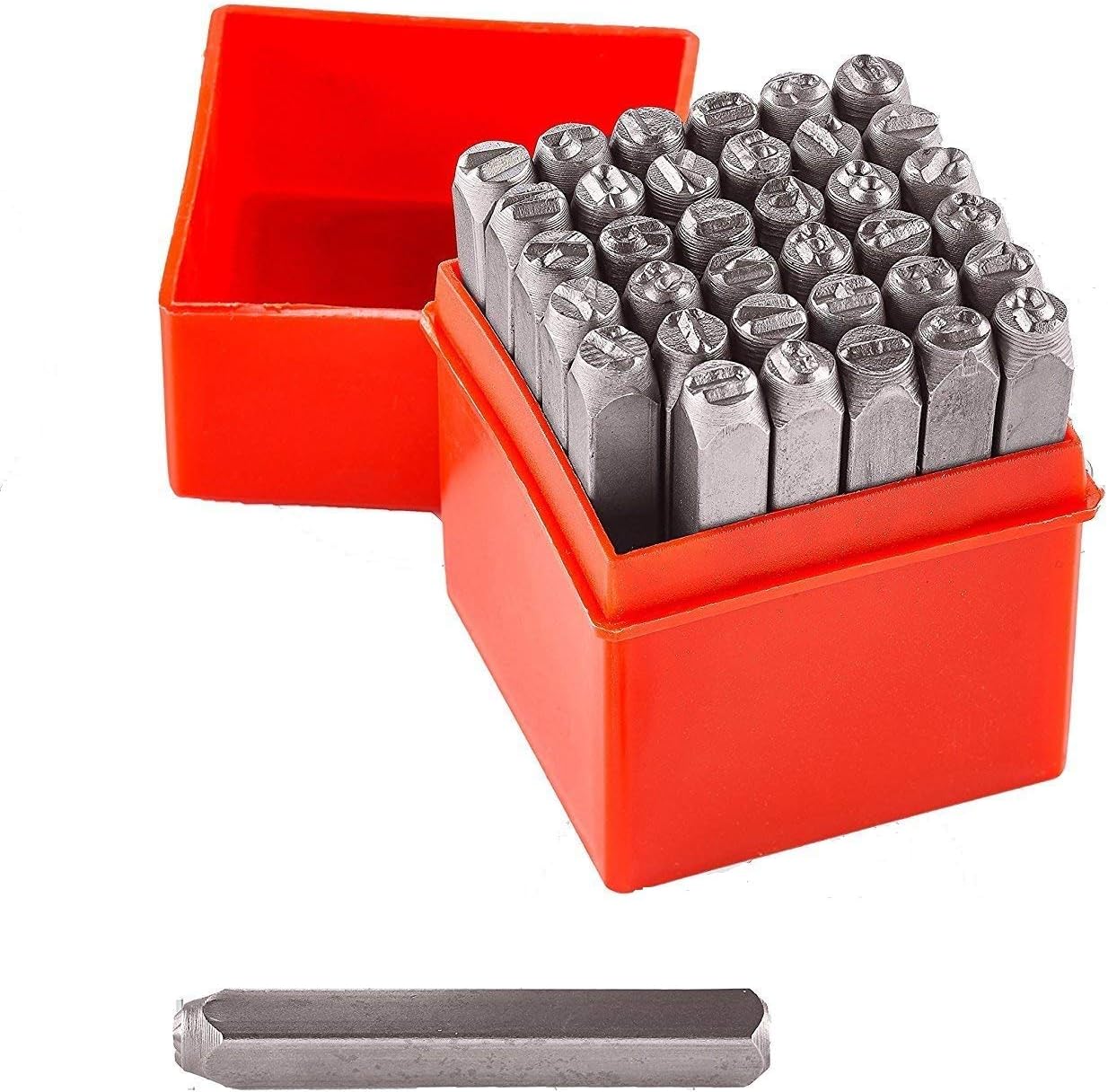 1 Set 36 Piece Letter & Number Punch Set For Stamping Metal Large 1/4