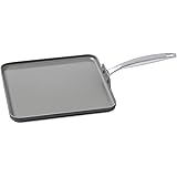 GreenPan Chatham Healthy Ceramic Nonstick, Griddle Pan/Pancake Pan, 11", Gray