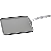 GreenPan Chatham 11" Ceramic Non-Stick Square Griddle, Grey -