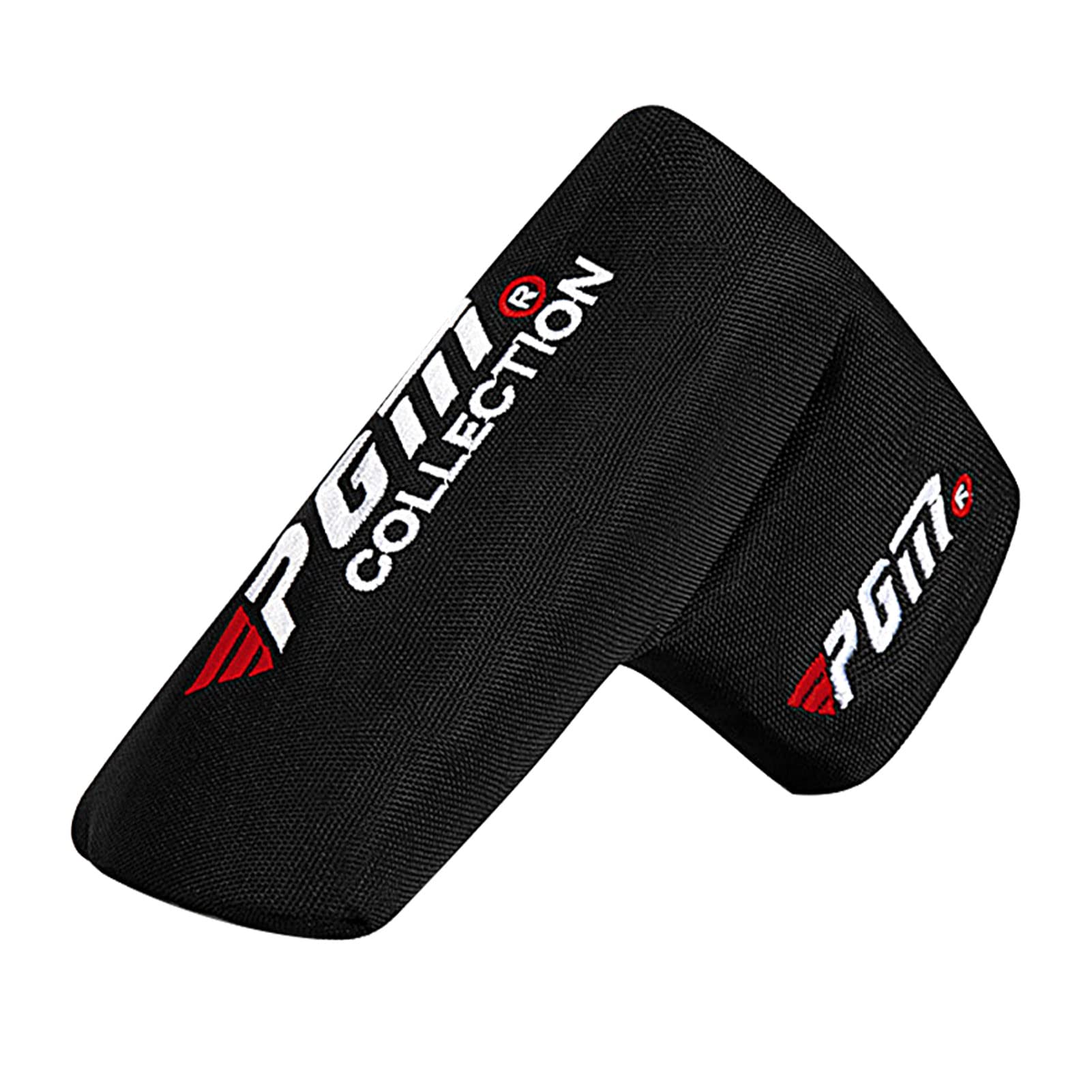 Nylon Golf Putter Head Cover - Waterproof, Lightweight Fashion to Prevent Putter Head Damage (Black)