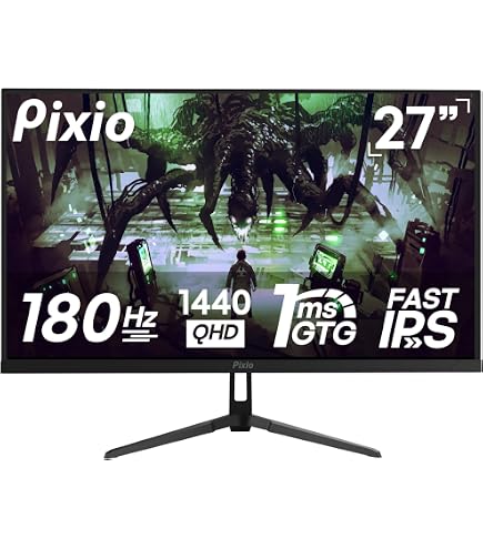Amazon.com: Pixio PXC278 Wave 27 inch 180Hz Refresh Rate QHD 1440p