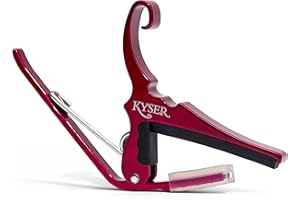 Kyser Quick-Change Guitar Capo for 6-string acoustic guitars, Ruby Red, KG6RA