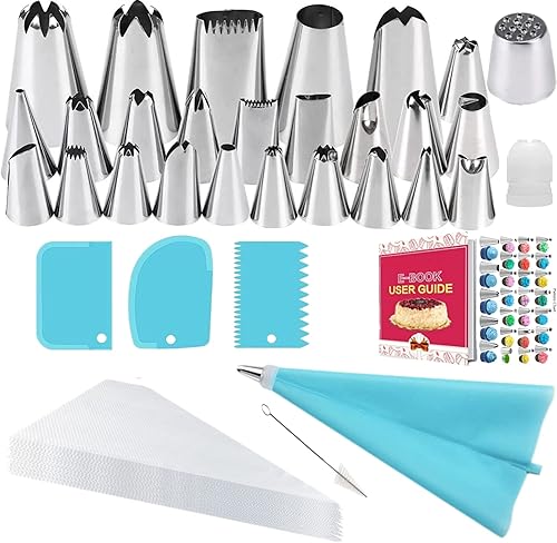 Icing Nozzles Set, Cake Decorating Set, Stainless Steel Piping