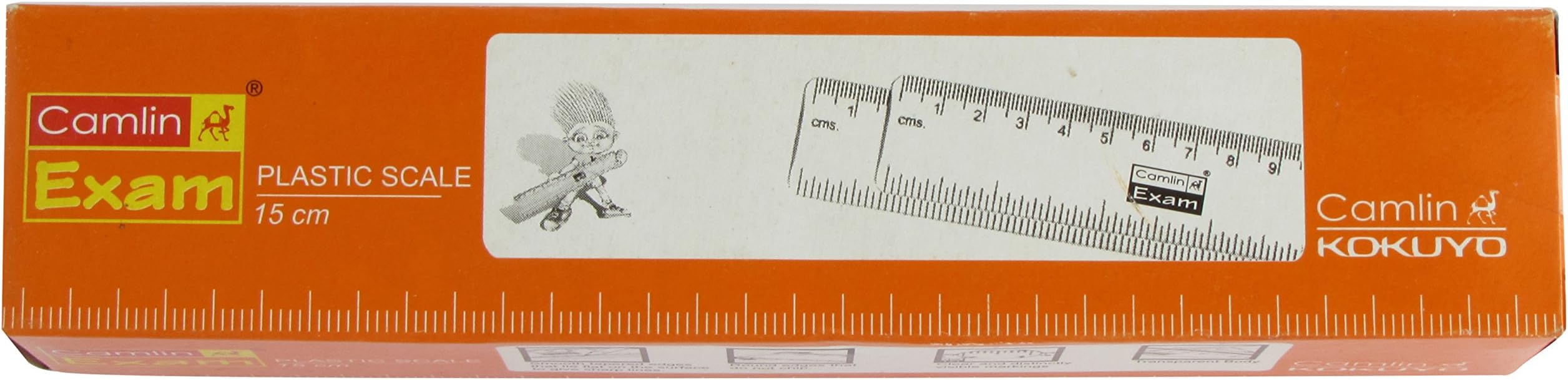Kokuyo Exam Standard Scale - 15cm, Pack of 10