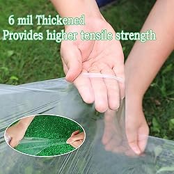 8FTx26FT Greenhouse Plastic Sheeting, 6 Mil Thick