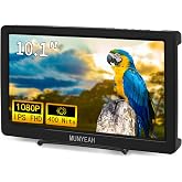 MUNYEAH M1020 Portable Monitor 10.1 inch Full HD IPS 1920x1080 400Nits Monitor with HDMI, VGA for Windows 11/10/8/7 PS Xbox Compatible with Raspberry Pi 5/4/3 Build-in Speakers VESA Mount