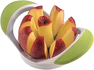 Westmark Apfel- und Birnenteiler, 17,5 x 10,5 x 6,5 cm, Rostfreier Edelstahl/Kunststoff, Weiß/Grün, 51622270