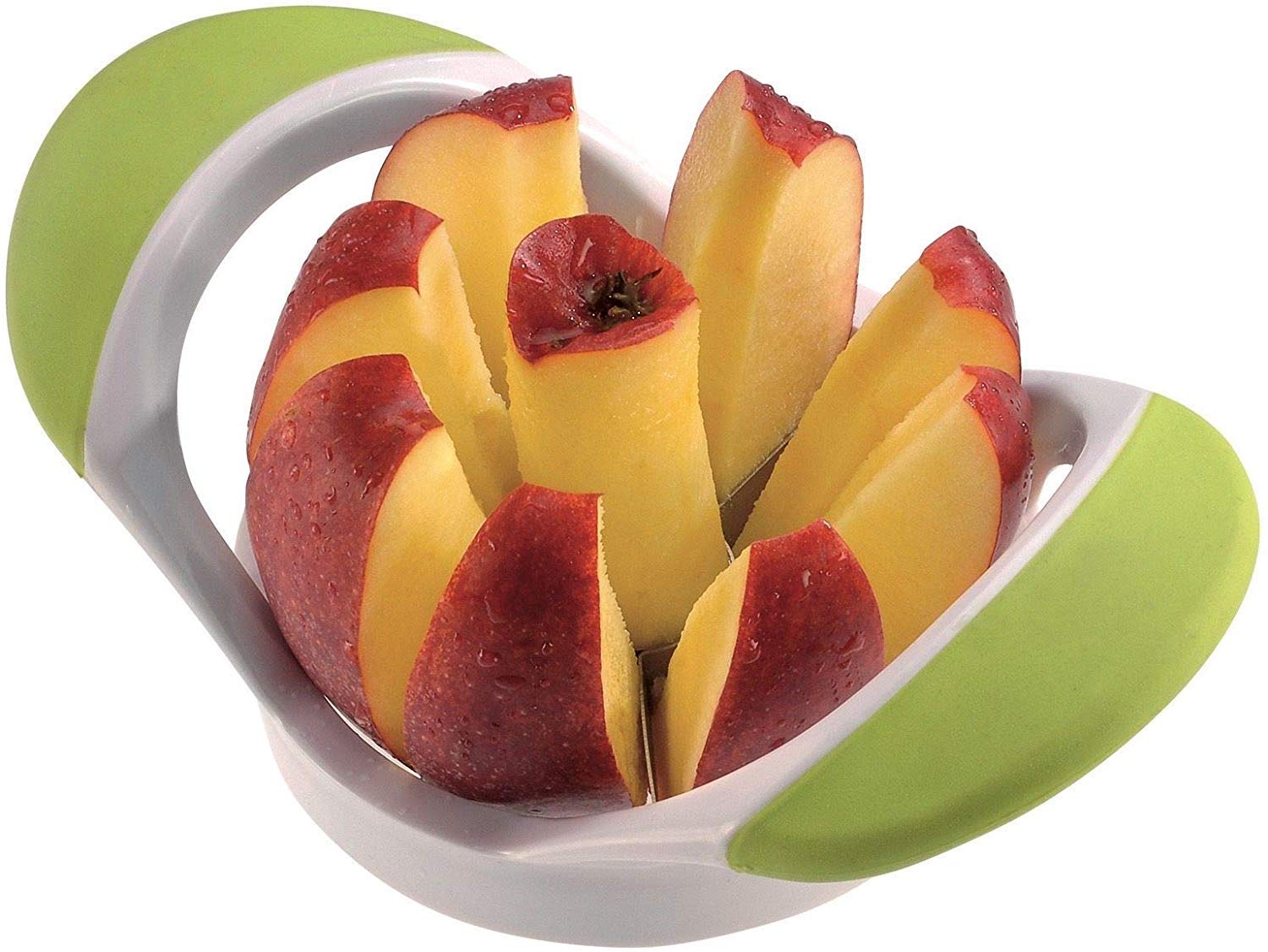 Westmark Apple Divider/Cutter, 17.5 X 10.5 X 6.5 cm, Stainless Steel/Plastic, 8P, White/Green/Silver, 51622270