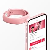 dot. Band - Digital Business Card Wristband - Tap Compatible with iPhone &amp; Android (Pink)