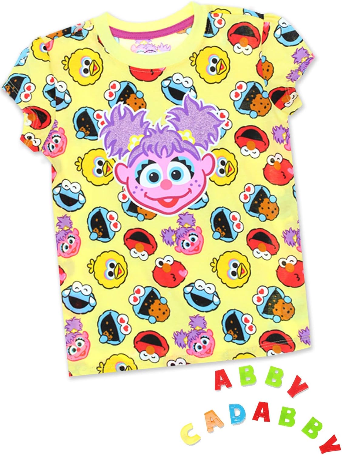Sesame Street Elmo Girls Short Sleeve Tee (Baby/Toddler): Clothing