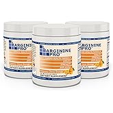 L-ARGININE PRO | 5,500mg L-Arginine Plus L-Citrulline 1,100mg Orange Powder Drink Mix Supplement for Increased Nitric Oxide Production