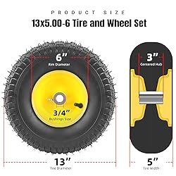 AR-PRO 13x5.00-6 Tire and Wheel Assembly
