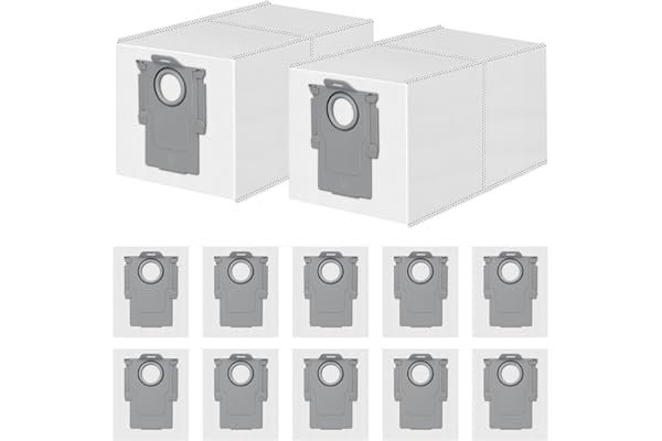 12 Pack Dust Bag for Roborock Qrevo S Pro/QV 35A/Qrevo S5V/Saros 10/10R/20 | Qrevo Curv S5X/2 Flow/Qrevo Edge S5A/Master/Plus