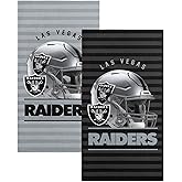 Northwest NFL Las Vegas Raiders 2-Pack Beach Towel Set, 30" x 60" Each, Standard, Team Colors