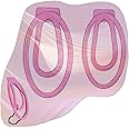 2 Sizes Male Lightweight Resin Protection Clips, Protection Cage Accessories Set for Sissy Men -A18US (Pink)