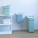 Curver 100% Recycled 10L Kitchen Bin Smoked Grey Lift Top view 5