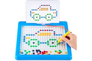 Cheffun Magnetic Drawing Doodle Board for Kids - 12" x 12" Magnetic Board Drawing Pad for Kids and Toddlers, Magnetic Toys Drawing Board for Toddlers, Montessori Educational Preschool Toy for 3+