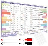 VEYLIN 2026 Wall Planner Academic Calendar 85x58 cm A1 Large with Stickers view 1