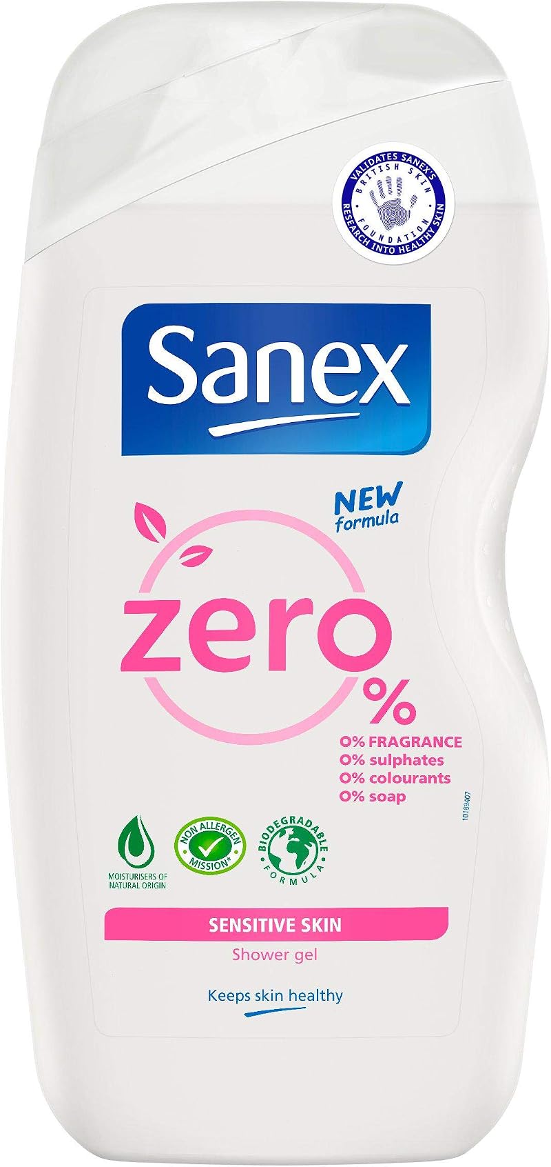 Sanex 6 x Zero% Sensitive Skin Shower Gel 250ml