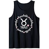 Taurus Description Apparel Men Women Funny Zodiac Sign Gift Tank Top