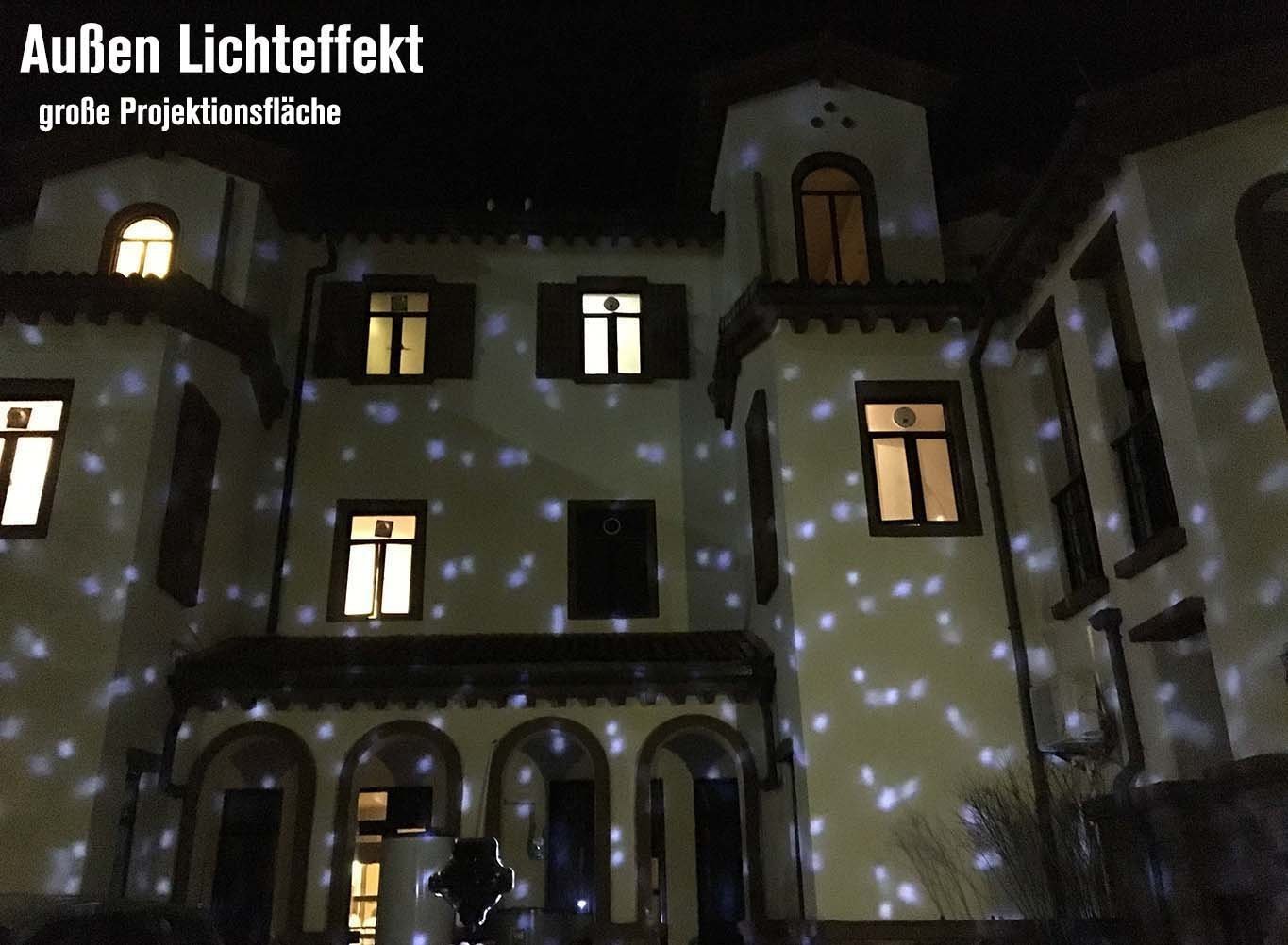 Luci Natalizie Per Esterno Effetto Neve Luci natalizie Lypumso lampada da proiezione a fiocco di neve Faretti
