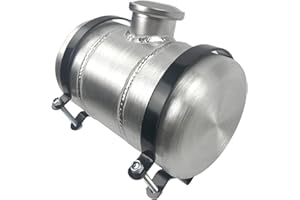 JSD AUTO PARTS JSD 1 Gallon Aluminum Small Fuel Tank Gas Tank 6 x 10" Center Fill 1/4" NPT Outlet Mini Bike,Go kart