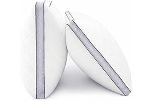 Svarvns Standard Size Pillows 2 Pack, Bed Pillows for Neck Pain Relief, Hotel Pillows with Great Support, Alternative Pillows