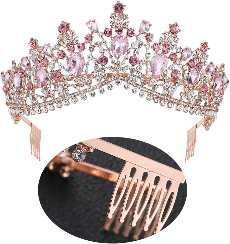 Minkissy Women Tiara with Comb - Image 3