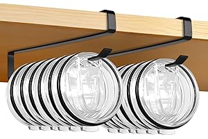 IPEROT Tumbler Lid Organizer, 2 Pack Coffee Mug Holder for Yeti Tumbler Lid, Space Saving Mug Hanger Rack Holds Up to 12 Lids