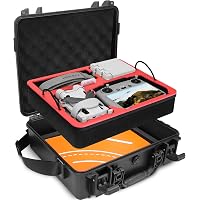 Custodia Impermeabile Lykus MM410 Per DJI Mini 4 Pro/Mini 3 Pro E Telecomando - IP67, Spazio Per 7 Batterie, Tracolla