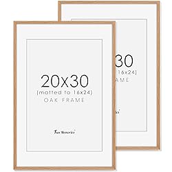 20x30 Oak Wood Picture Frame, 20"x30" Poster Frame