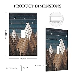 Rustic Geometric Mountain Wilderness Wood Light
