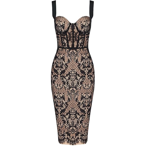 stylish lace dresses Allure Strapless Elegant Midi Dress – Aclosy