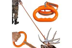 Hunthor Deer Drag with Wider High-Strength Handle, 6.3ft Rope for Deer Hunting, 1100lbs Load Capacity, Hunting Accessories for Big and Small Game