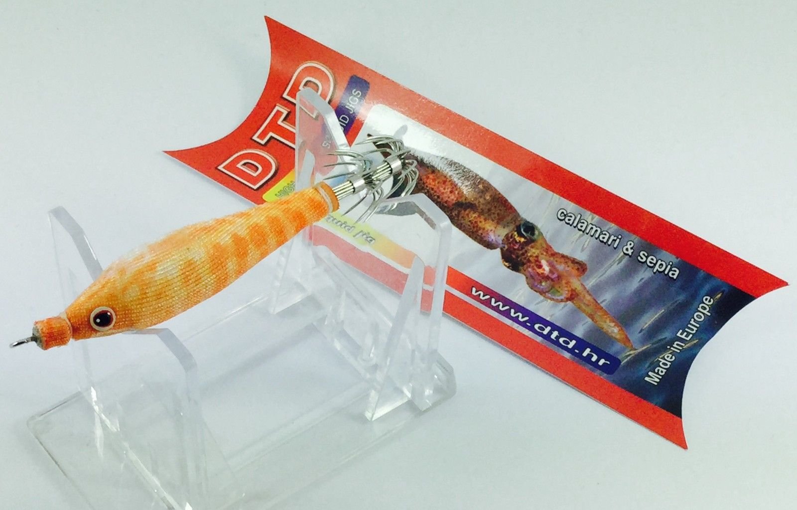 DTD SQUID & CUTTLEFISH JIG OPPAI SUTTE SOFT NATURAL "KANJAC" 1.5/5.5cm/Orange