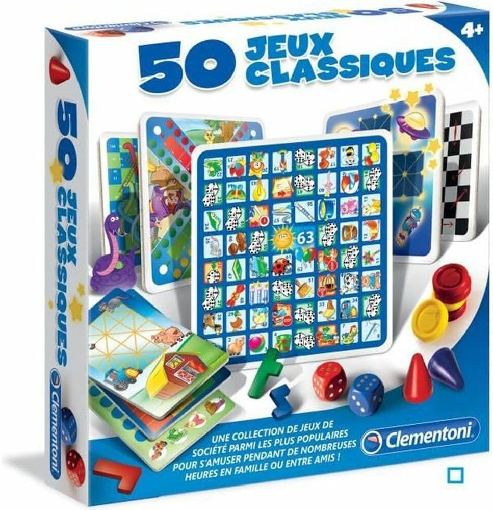 Clementoni - 52165-50 classic games-games