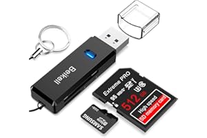 Beikell SD Card Reader, High-Speed USB 3.0 SD/Micro SD Card Reader Memory Adapter-Supports SD/Micro SD/TF/SDHC/SDXC/MMC-Compa