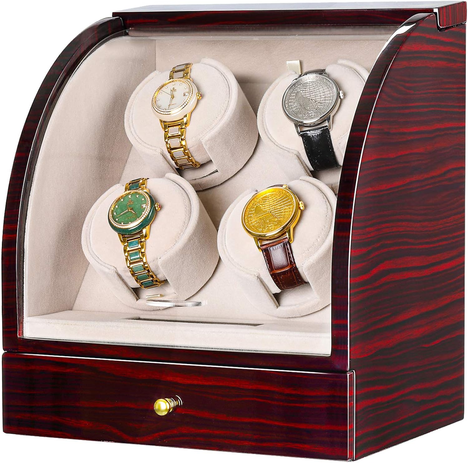 CHIYODA Watch Winder Automatic Wristwatch Winding Box Watches Storage