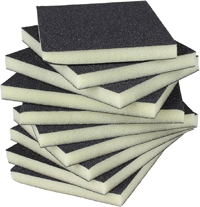 ProDec 10 Pack Fine Grit Flexible Foam Sanding Pads 12x10cm