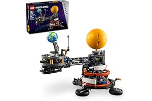 LEGO Technic Planet Earth and Moon in Orbit Building Set, Outer Space Birthday Gift for 10 Year Olds, Solar System Space Toy for Imaginative, Independent Play, Space Room Décor for Boys & Girls, 42179