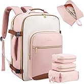 LOVEVOOK 40L Large Travel Backpack for Women Men, 17 Inch Carry on Backpack for Traveling on Airplane, Personal Item Travel Bag Airline Approved, Business Causal Weekender Backpacks