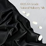 ZIMASILK 100% Mulberry Silk Pillowcase 19 Momme 6A 50x75 Black view 2