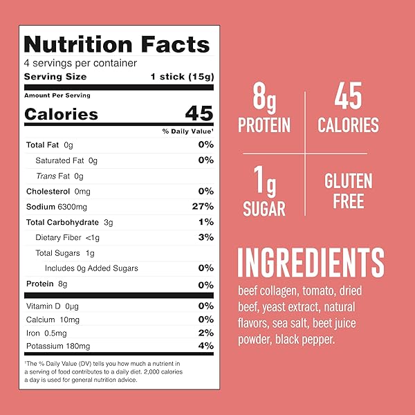 LONOLIFE TOMATO BEEF BONE BROTH POWDER MIX | GRASS-FED, 10G PROTEIN | COLLAGEN-RICH, KETO & PALEO FRIENDLY | NATURAL INGREDIENTS | 4 PORTABLE STICK PACK SERVINGS