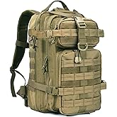 Miramrax Small Tactical Backpack Military Daypack - 30L Backpack for Men Molle Assault Pack Bug Out Bag for Hiking Camping Travel Army Hunting Rucksack Trekking (Green)