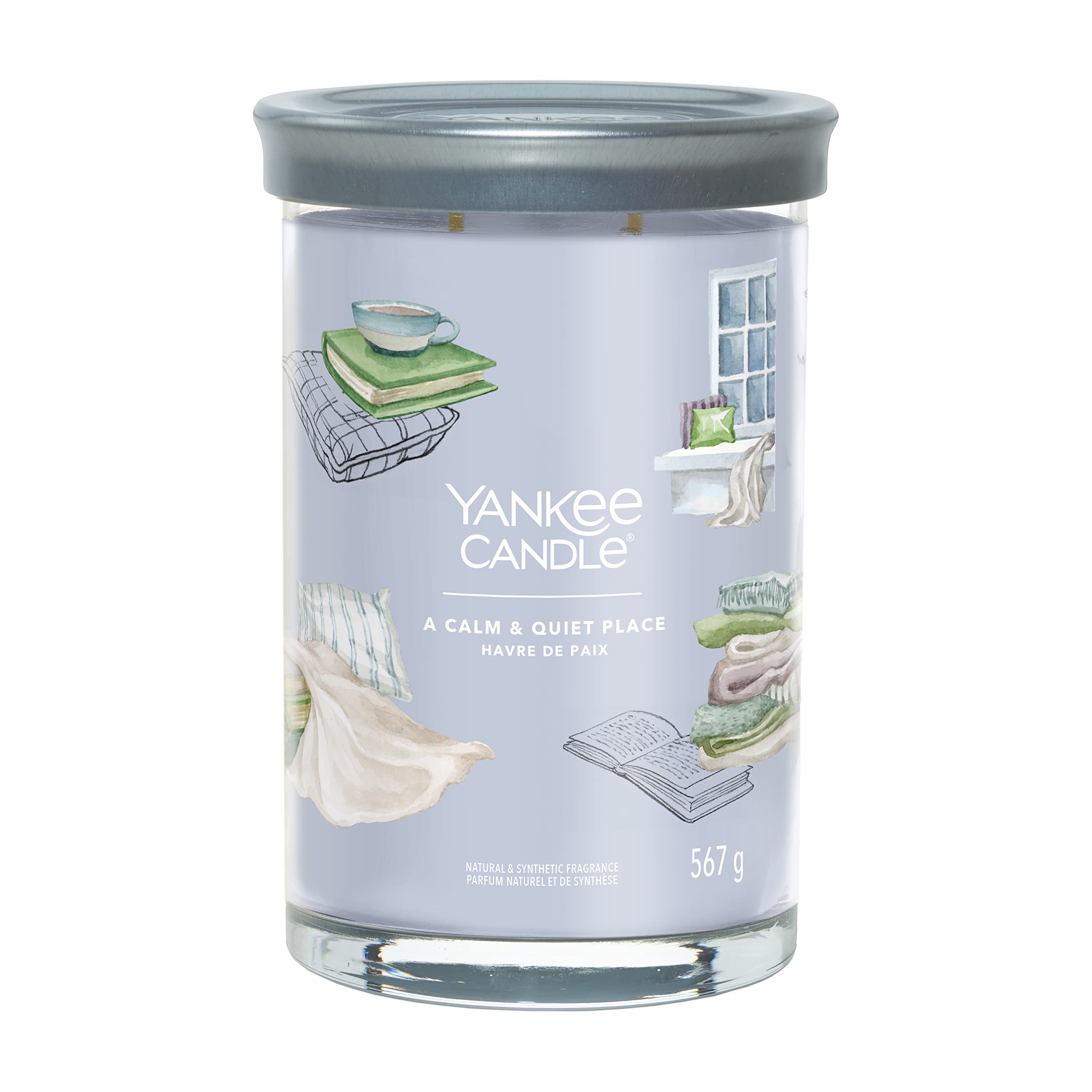 Yankee Candle Signature Scented Candle | A Calm & Quiet Place Large Tumbler Candle with Double Wicks | Soy Wax Blend Long Burning Candle | Perfect Gifts for Women