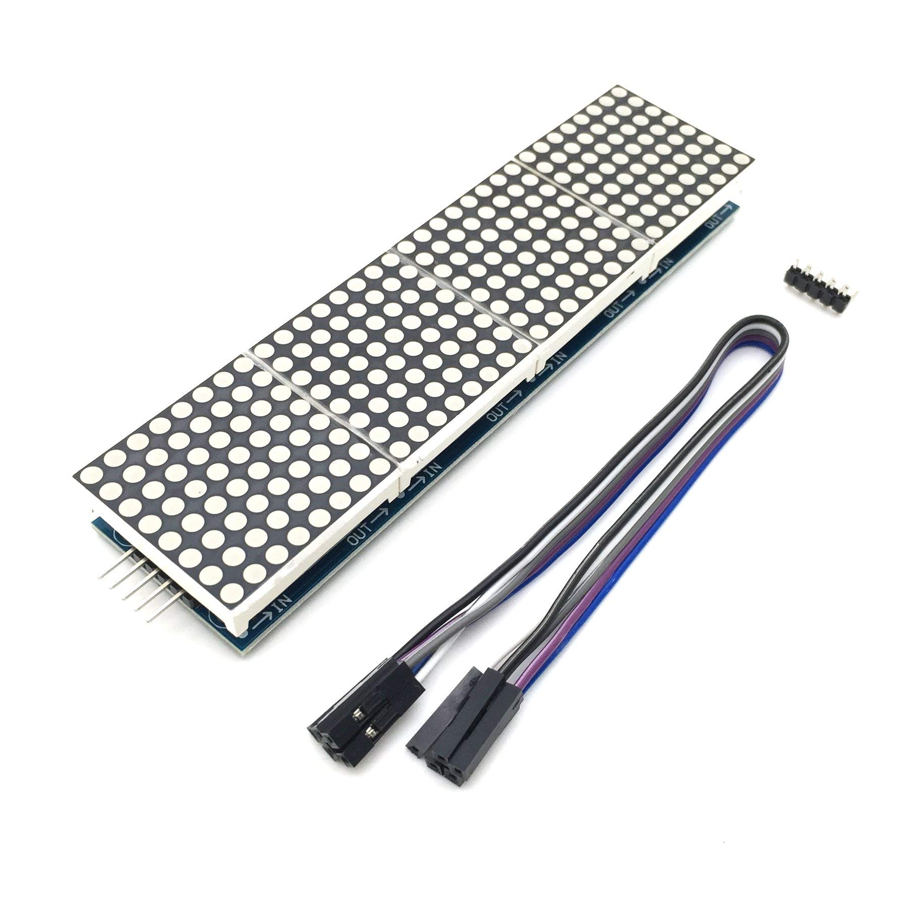 AptoFun 4 in 1 Dot Matrix MAX7219 MCU LED Display Module DIY Kit for Arduino