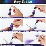 FansArriche Airbrush Paint Set 44 Colors 6 Thinners Water-Based Neon Opaque view 7