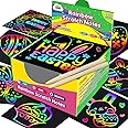 ZMLM Rainbow Scratch Paper Art Mini Notes Easter Basket Stuffers for Kids Gifts Ages 4-8 Bulk Craft Supplies for Teens Girls Boys Birthday Classroom Party Games Toy Stocking Stuffers