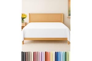 King Size Flat Sheet - Hotel Quality Top Flat Bed Sheet Only - Ultra-Soft, Comfy, Breathable & Cooling - Fade & Wrinkle Free 